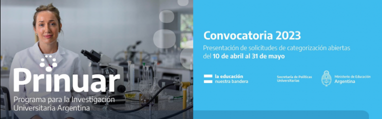 Abrió la Convocatoria 2023 del Programa para la Investigación Universitaria Argentina (PRINUAR)